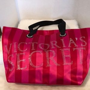 Victoria’s Secret Signature Striped Tote Bag
